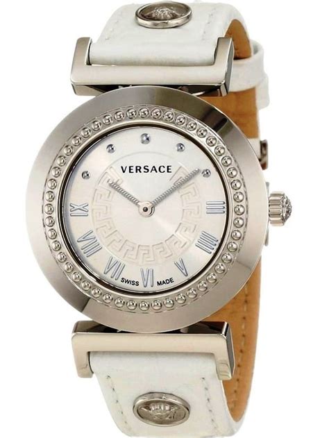 Versace female leather wristwatch 